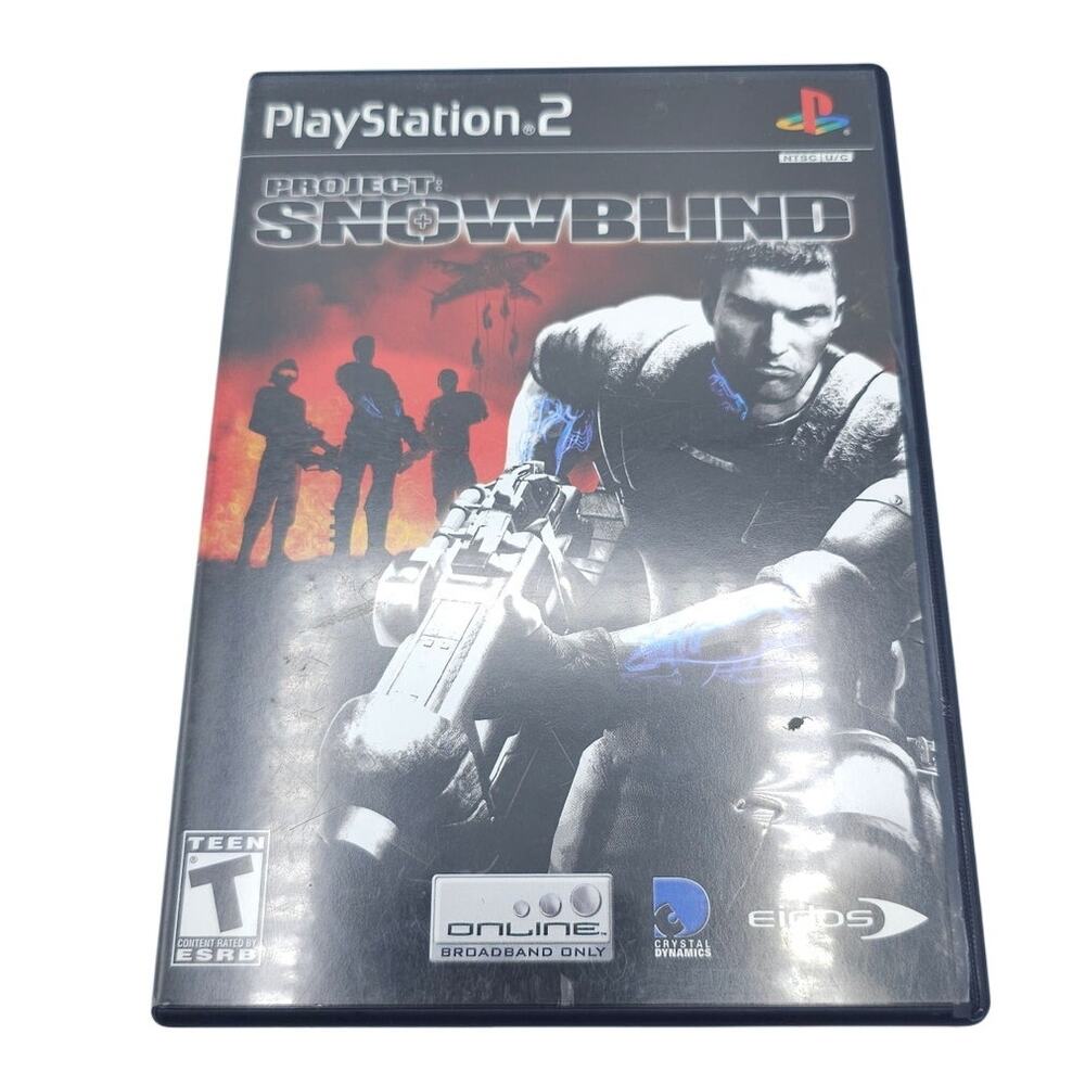 Project Snowblind Playstation 2 with Case Disc and Manual